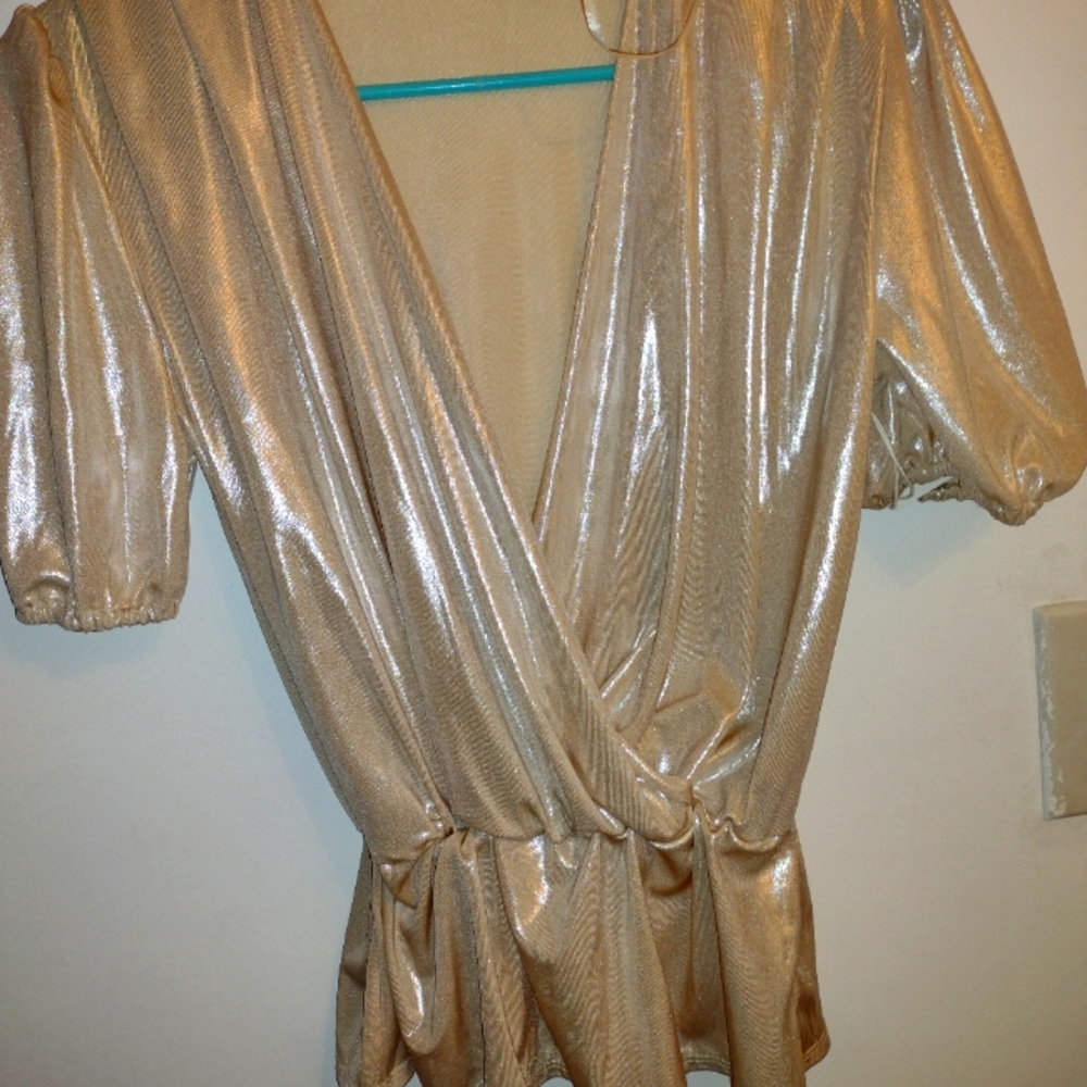 Zara Shimmer Metallic Retro